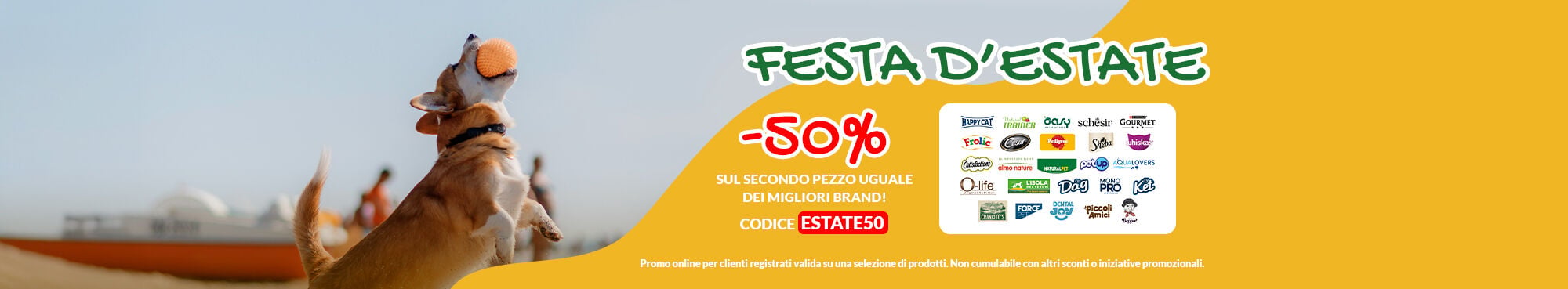 Per te -50% sul secondo pezzo uguale dei migliori brand! Applica il codice ESTATE50 a carrello. Promo online per clienti registrati fino al 15/07. Non cumulabile con altri sconti o iniziative promozionali.