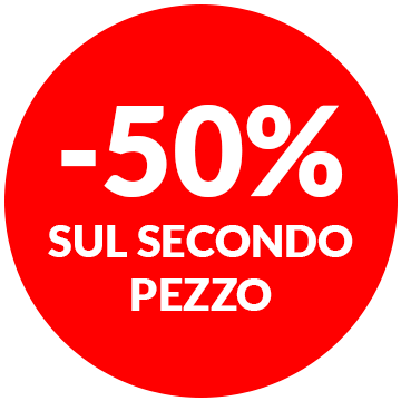 -50% sul secondo prodotto