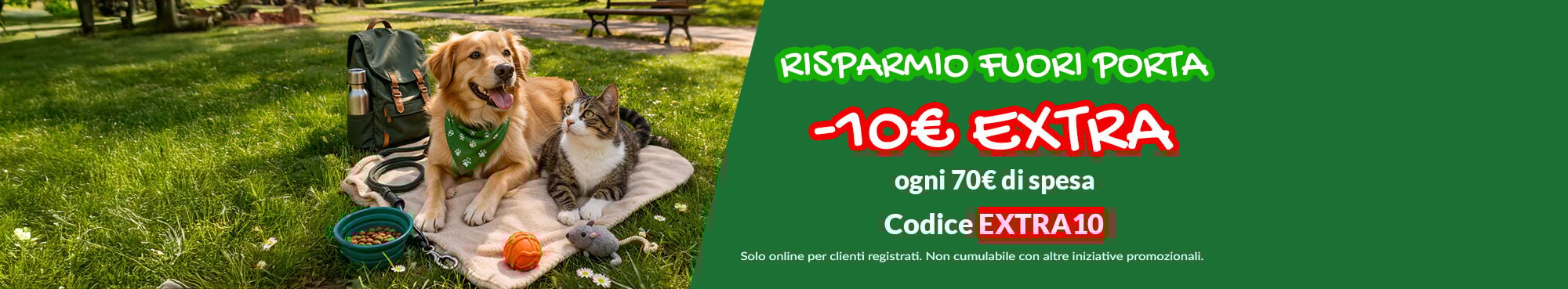 RISPARMIA SUBITO! Oggi -10&euro; ogni 70&euro; di spesa con il codice EXTRA10! Non cumulabile con altre iniziative promozionali.