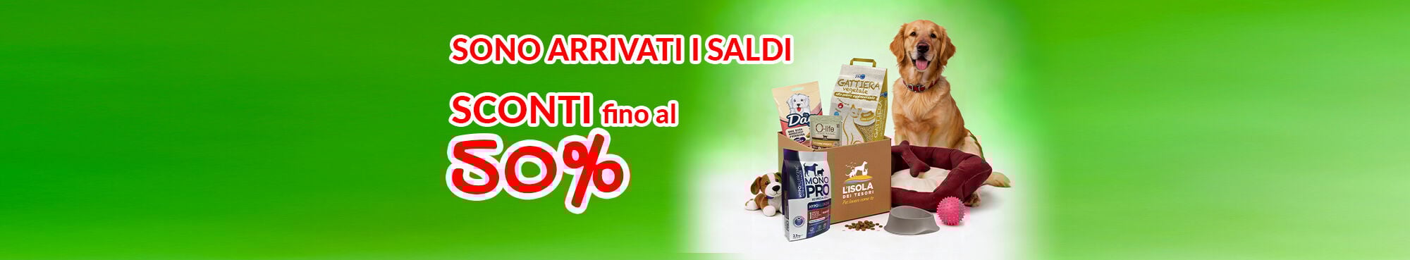 Sono arrivati i saldi! Approfitta degli sconti fino al 50% su tantissimi prodotti!