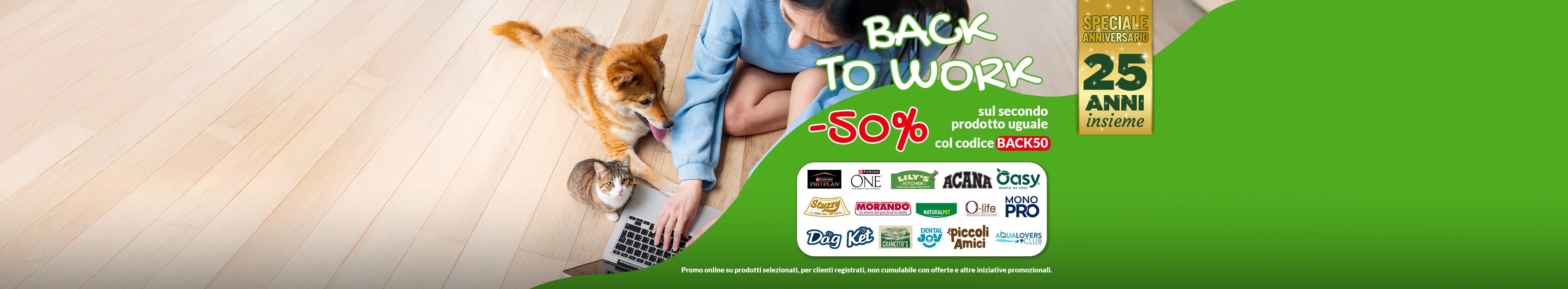 Il grande ritorno: approfitta dello sconto 50% sul secondo pezzo uguale, con il codice BACK50. Promo valida online fino al 14/09, per Clienti registrati, non cumulabile con offerte e altre iniziative promozionali.