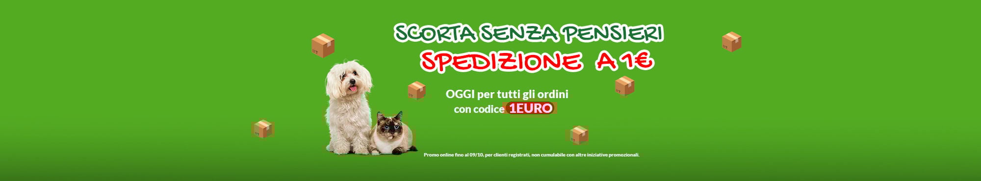 APPROTITTANE SUBITO! Spedizione a 1 € con il codice 1EURO!