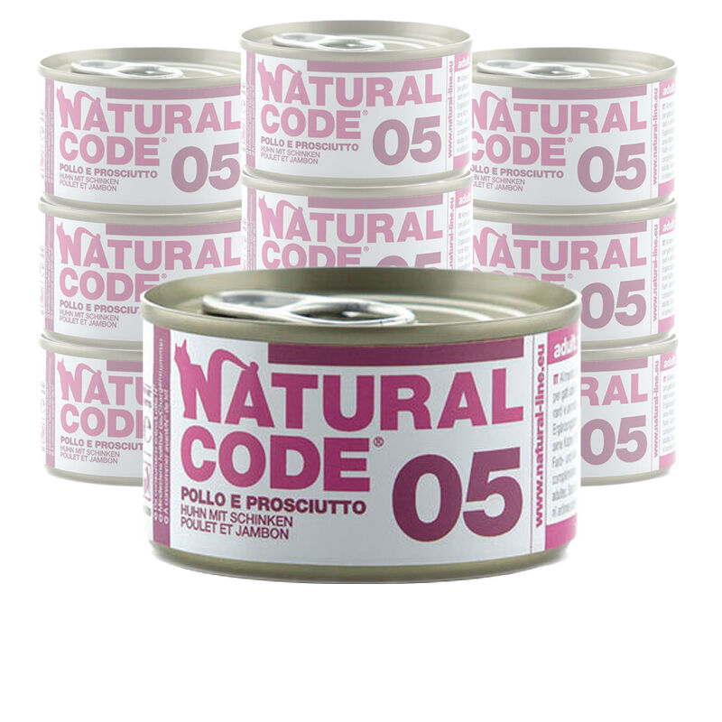Natural Code Cat Pollo e Prosciutto lattina 85g n.05