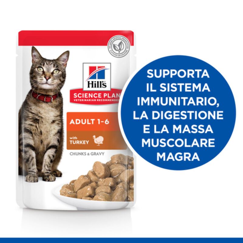 Hill's Science Plan Cat Adult con Tacchino Bustina 85 gr
