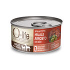 O-life Dog Adult All Breeds Sfilaccetti di Maiale arrosto e olive 85 gr