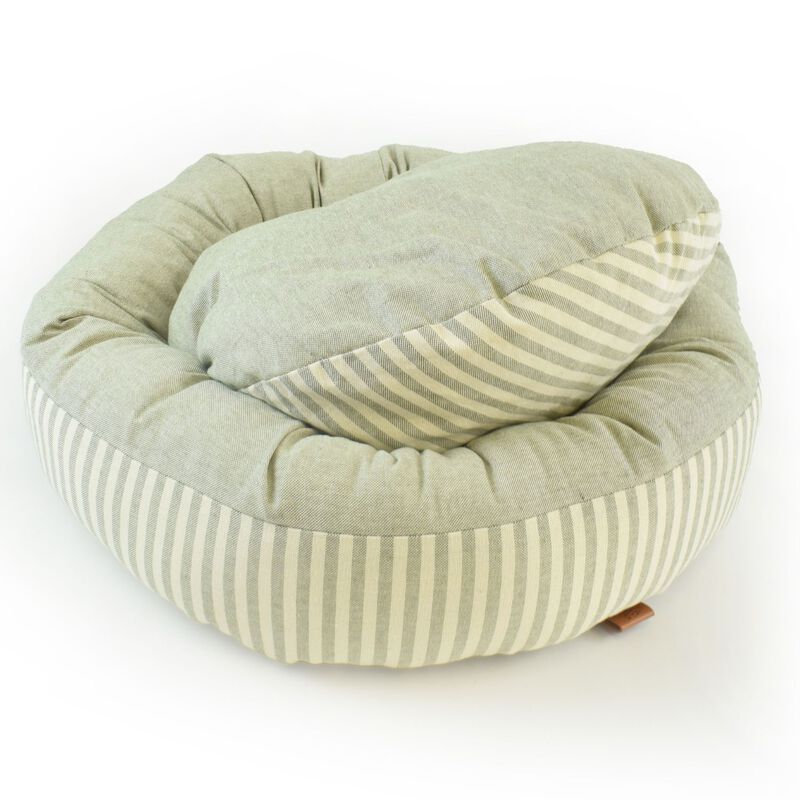 L'Isola dei Tesori Cuccia Ciambella righe verdi diam. 60 cm