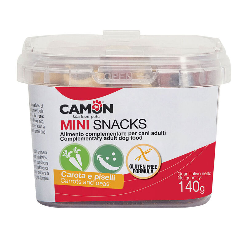 Camon Snacks Mini Gocciole alle Carote e Piselli 140 gr