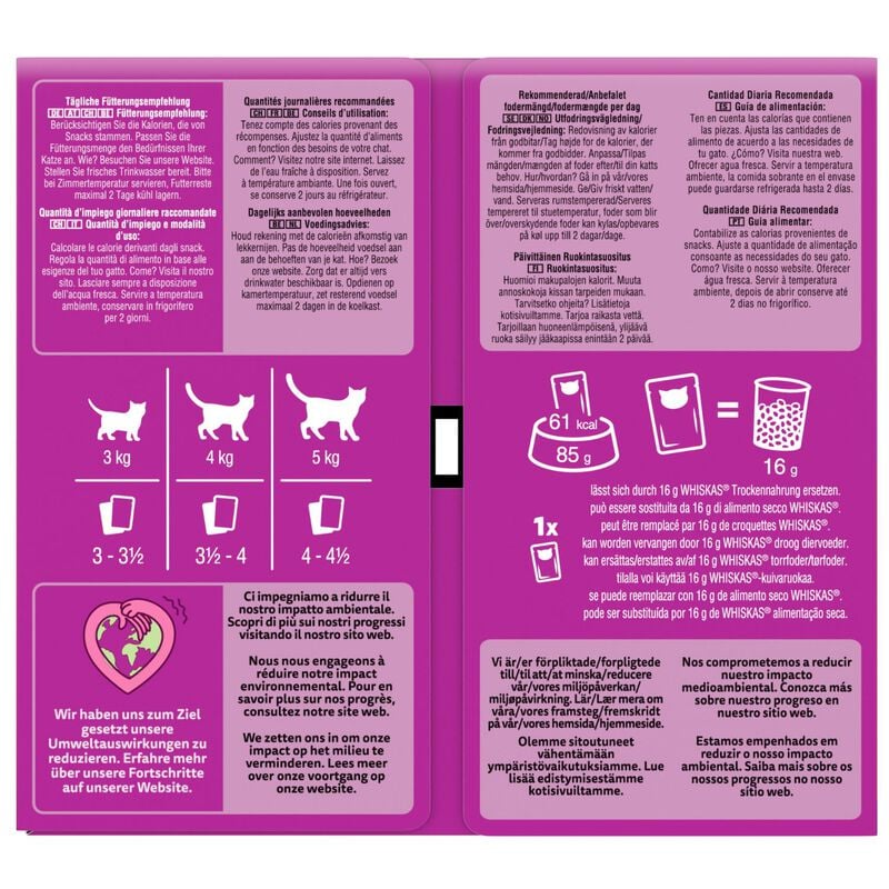 Whiskas Tasty Mix Scelta dello Chef 60x85gr