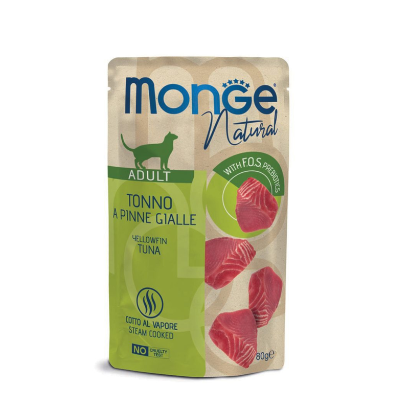 Monge Natural Cat Adult Pezzetti di Tonno a pinne gialle 80 gr