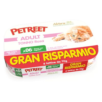 Petreet Cat Tonno rosa con fagiolini 6 x 70 gr