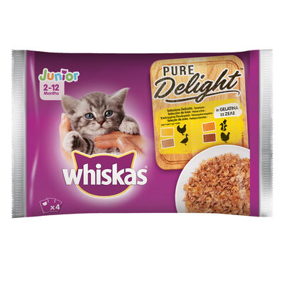 Whiskas Cat Junior Straccetti Delicato 4x85 gr