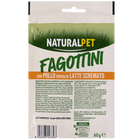 Naturalpet Cat Sterilised Snack Fagottini con Pollo ripieni di latte scremato 60gr