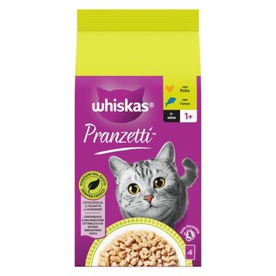 Whiskas Pranzetti Mari e Monti in Salsa con Pollo e Tonno 6 x 50 gr