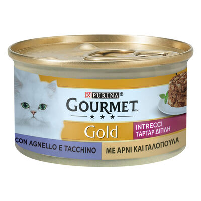 Gourmet Gold  Intrecci di Gusto Cat Adult Tacchino & Agnello 85 gr