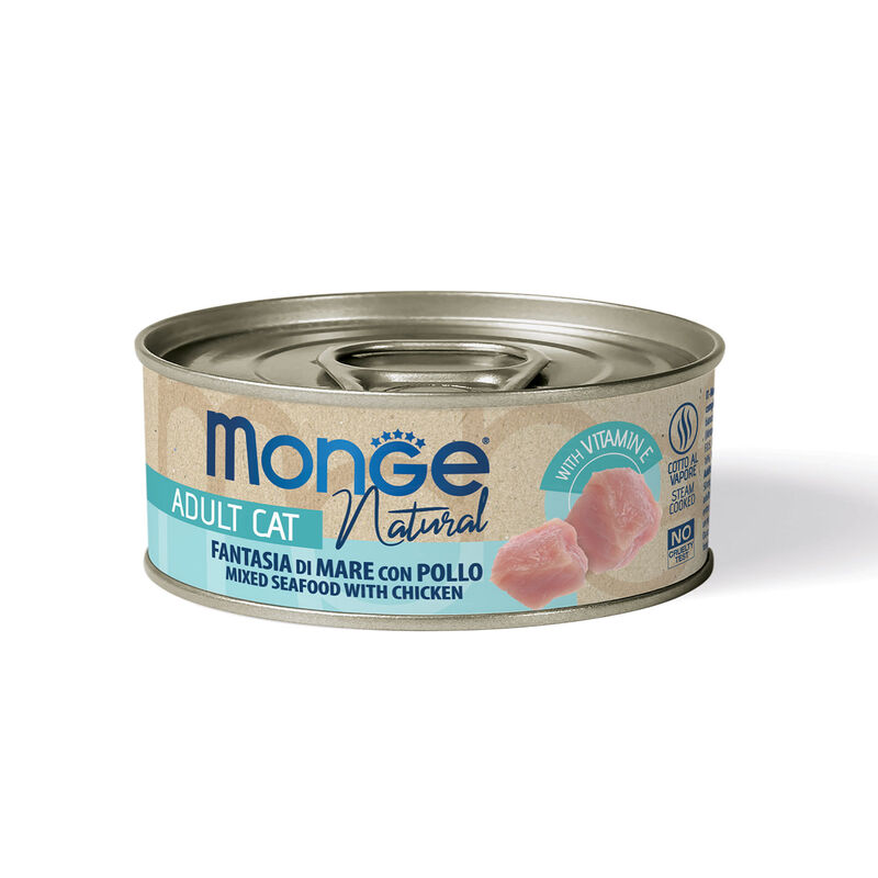 Monge Natural Cat Adult Fantasia di Mare con Pollo 80 gr