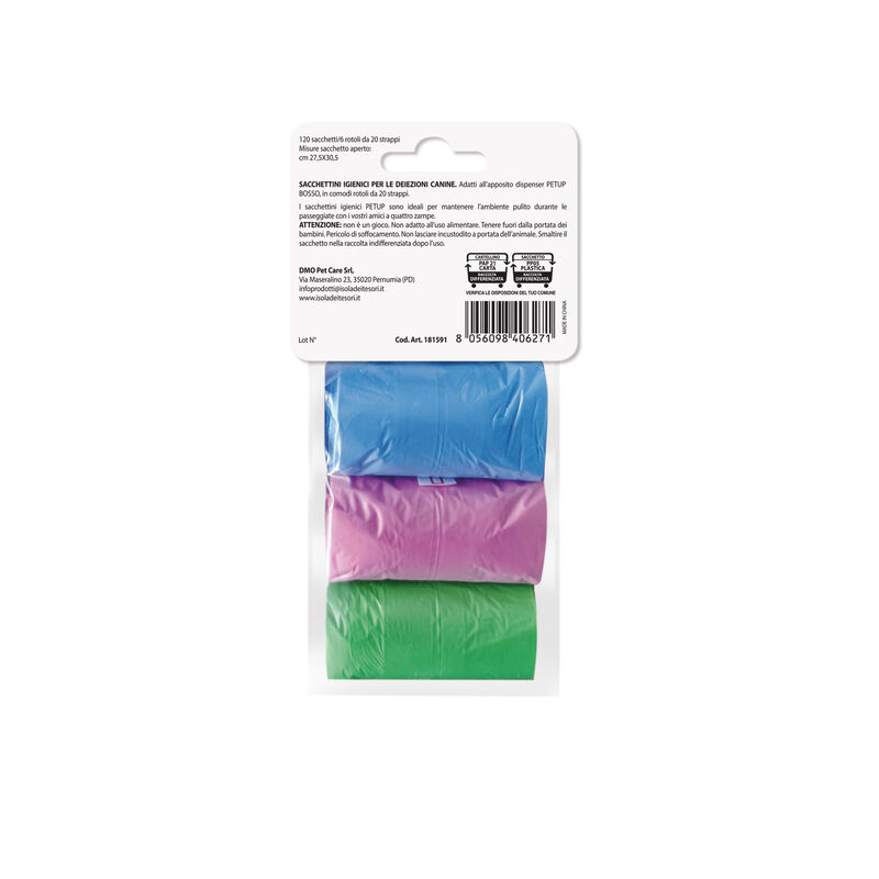 PetUp Sacchetti igienici 6x20 strappi