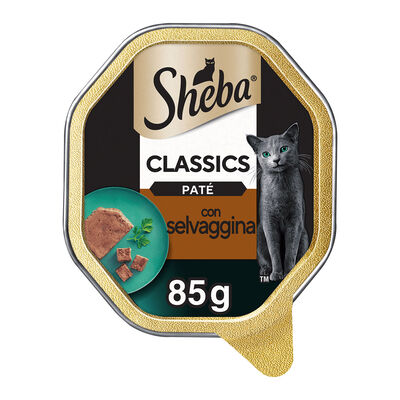Sheba Cat Patè Classics Selvaggina 85 gr