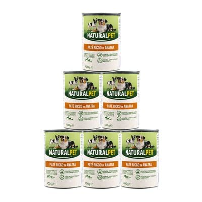 Naturalpet Dog Adult Pat&egrave; ricco in Anatra 400 gr