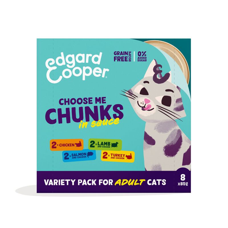 Edgard & Cooper Cat Adult Multipack Bocconcini 85 gr x 8 pz