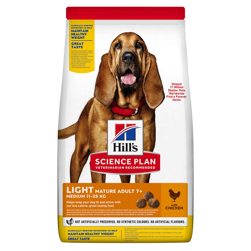 Hill's Science Plan Light Dog Adult Medium Mature con Pollo 14 kg