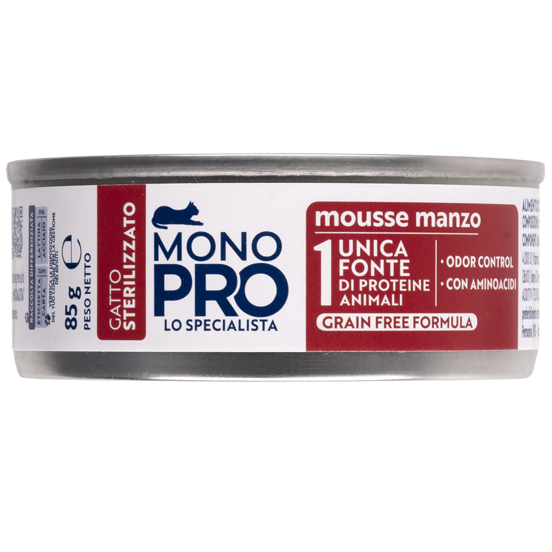 Monopro Cat Sterilised Mousse Manzo 85gr