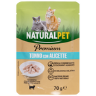 Naturalpet Premium Cat Adult Tonno con Alicette 70g image number 0