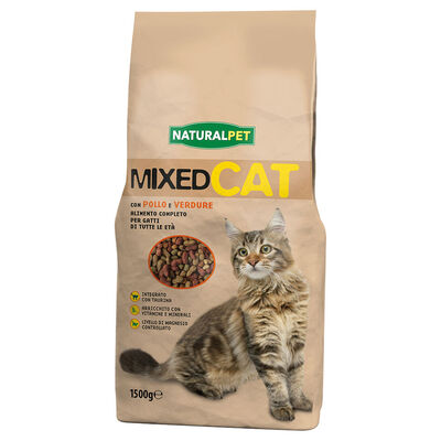 Naturalpet Cat Mixed Pollo e Verdure 1,5 kg