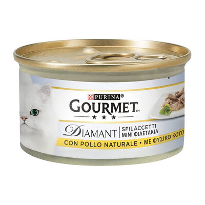 Gourmet Diamant Cat Adult Sfilaccetti con Pollo Naturale 85 gr