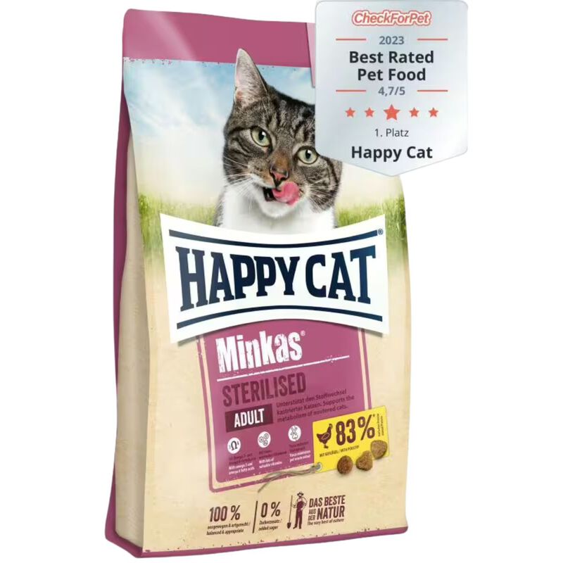 Happy Cat Sterilised Minkas al Pollo 10 kg
