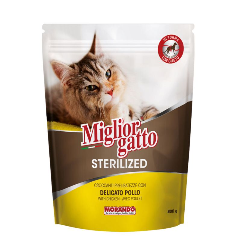 Migliorgatto Cat Sterilized con Delicato Pollo 800 gr