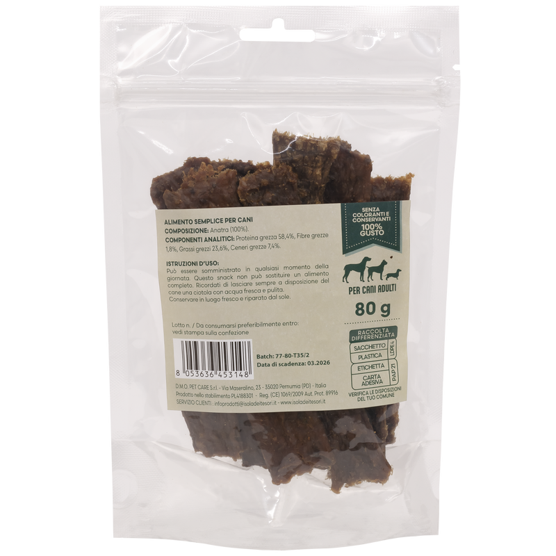 Crancito's Dog Adult Strisce di anatra 80gr