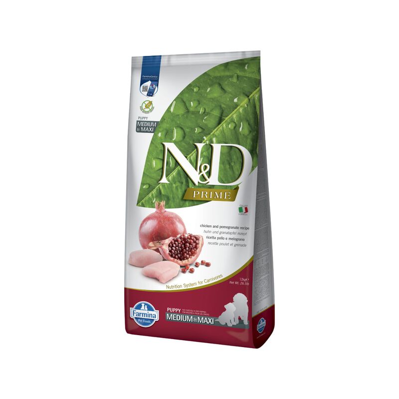 N&D Farmina Prime Puppy Medium & Maxi Pollo & Melograno 12 kg