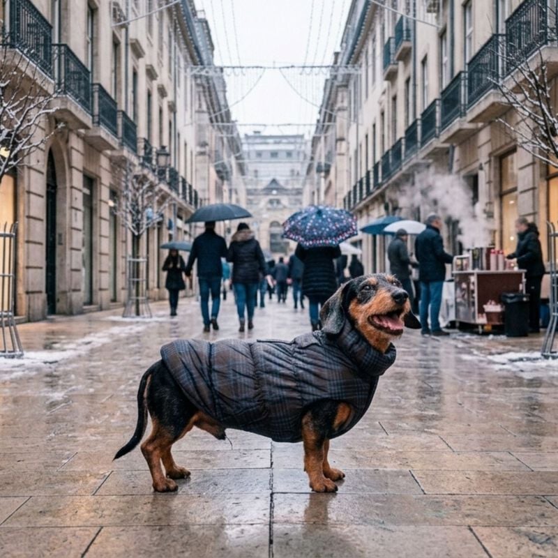 L'Isola dei Tesori Piumino Grace per cani tg 27 Blu