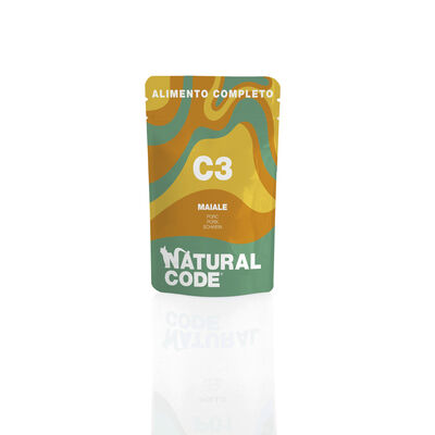 Natural Code Cat Adult Maiale Completo 70 gr