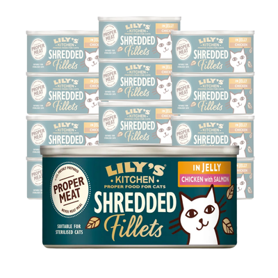 Lily's Kitchen Cat Adult Shredded Fillets Sfilaccetti di Pollo in jelly 70 gr