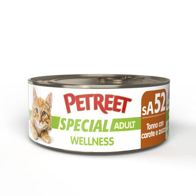 Petreet Wellness Cat Adult Tonno con Carote e Zucca 70 gr