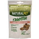 Naturalpet Fagottini Snack Dog Adult con pollo e manzo ripieni di salmone 90gr