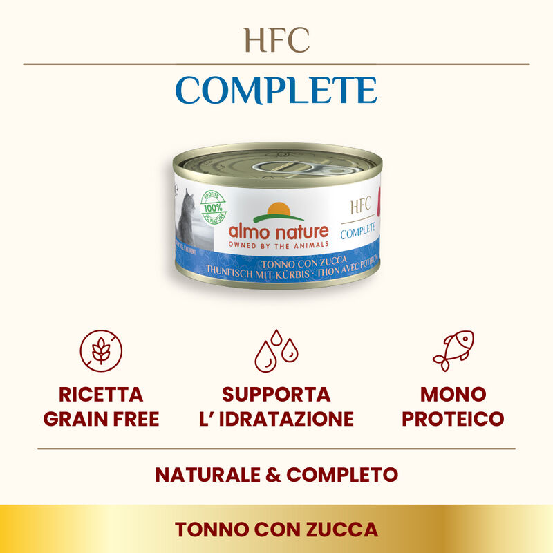 Almo Nature HFC Cat Tonno con zucca 70gr