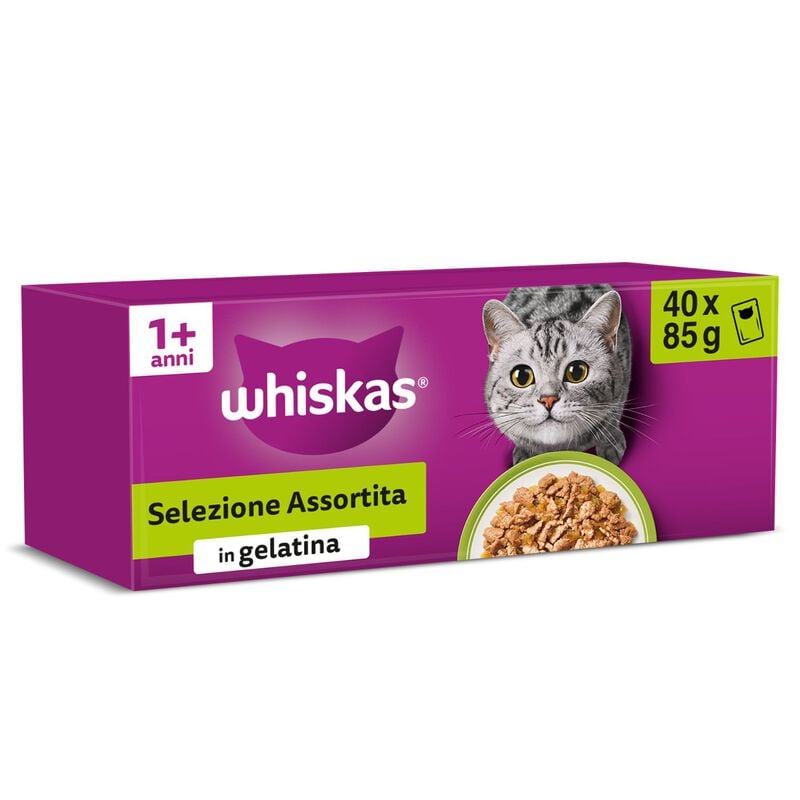 Whiskas Cat Adult Multipack Selezione assortita 40 pz x 85 gr