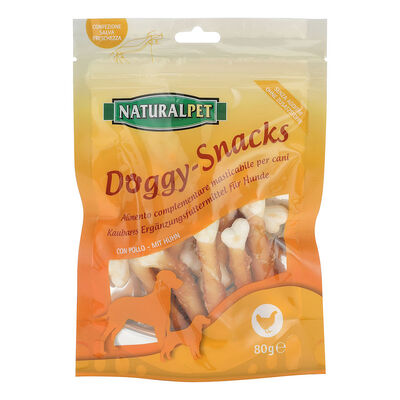 Naturalpet Doggy snacks 80 gr osso con pollo