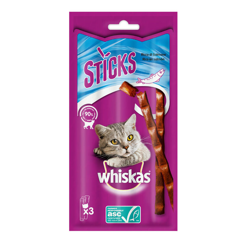 Whiskas Cat Adult stick Salmone 3 pz