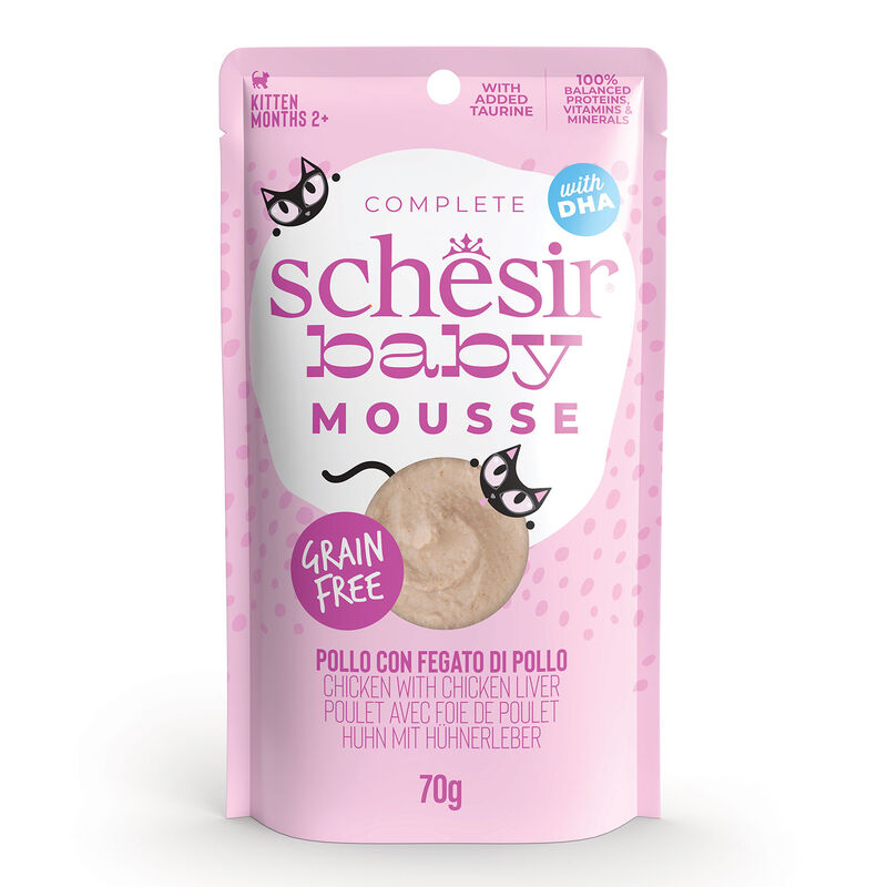 Schesir Kitten Mousse Pollo con fegato di pollo 70 gr