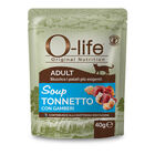 O-life Cat Adult Soup Tonnetto con gamberi 40gr