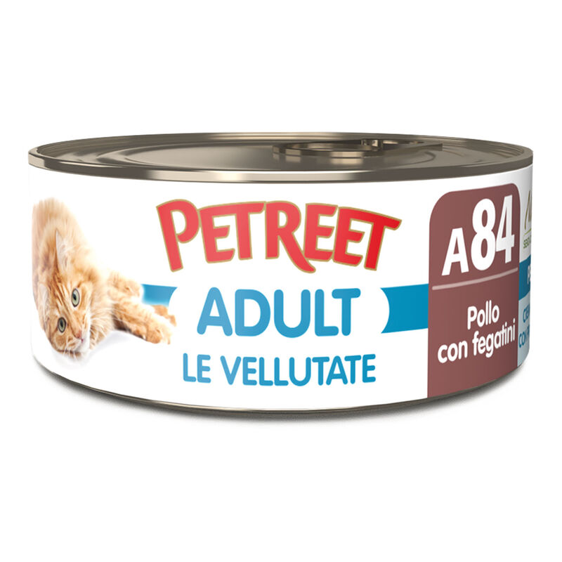Petreet Cat Adult Vellutata di Pollo con fegatini 70gr A84