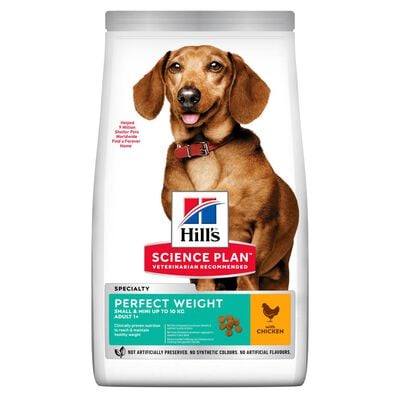 Hill's Science Plan Dog Perfect Weight Small & Mini Adult al Pollo 1,5 kg