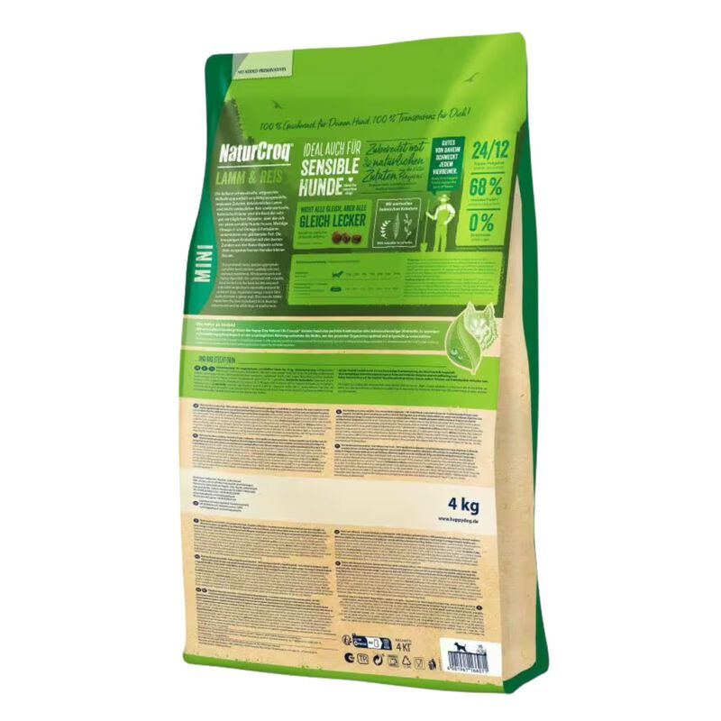 Happy Dog Adult Mini NaturCroq Agnello e riso 800 gr