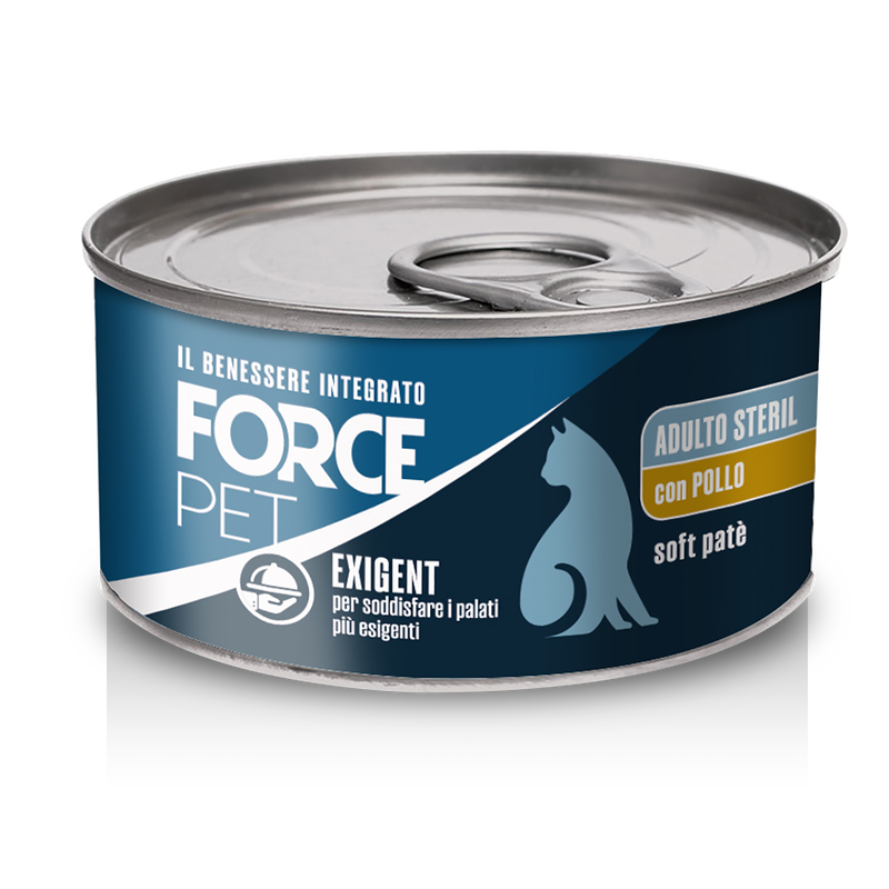 Forcepet Cat Adult Steril Exigent soft pat&egrave; con pollo 85gr