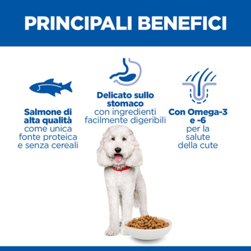 Hill's Science Plan Dog Adult Medium Hypoallergenic Salmone 12kg