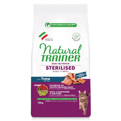 Natural Trainer Cat Adult Sterilised Trota 1,5 kg