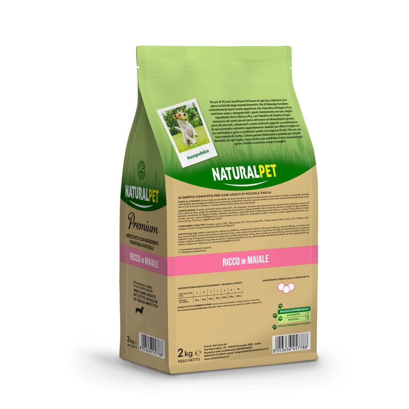 Naturalpet Premium Dog Adult Toy al Maiale 2 kg